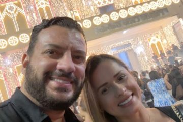 Robson e Agnes Ouro Preto prestigiam abertura do Encantos do Natal em Garanhuns