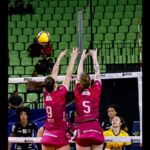 Vitória do Sancor Seguros Vôlei Maringá contra o Brasília Vôlei no Ginásio Chico Netto
