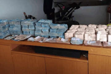 Imagens do montante de R$ 19 bilhões desviados na Receita Federal