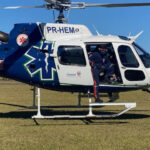 Acidente na BR-376 em Nova Esperança leva motociclista para o hospital após colisão com carro