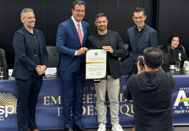 GIOVANNI BALLARIN, EMPRESÁRIO DO ABC, RECEBE DIPLOMA DE HONRA AO MÉRITO COMO EMPREENDEDOR DE DESTAQUE 2026 NA ALESP